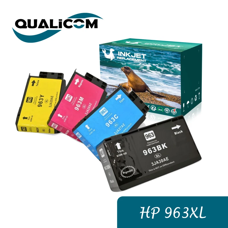 

1SET 963XL Printer Cartridges 963 XL Compatible with HP 963XL for HP Officejet Pro 9010 Ink Cartridges 9012 9014 9015 9016 9018