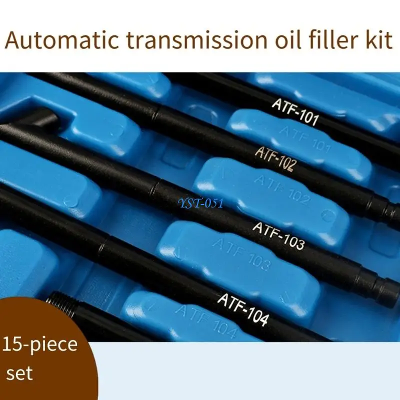 E15A 15Pcs Transmission Oil Filler Adapter Fluid Filling Adapter For Various Car