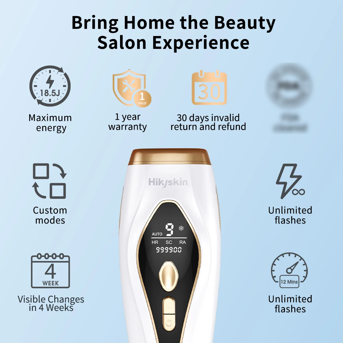 IPL Hair Remover Ice Cooling 990000 Flashes Painless Epilator Legs Armpit Facial Bikins For Men and Women Permanent Hair Removal