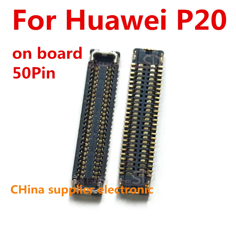 

10pcs-100pcs 50Pin LCD Display FPC Connector For Huawei P10 P20/P10 Plus/Note 10/Mate 20/Mate10 Pro/Honor Magic 2 Screen