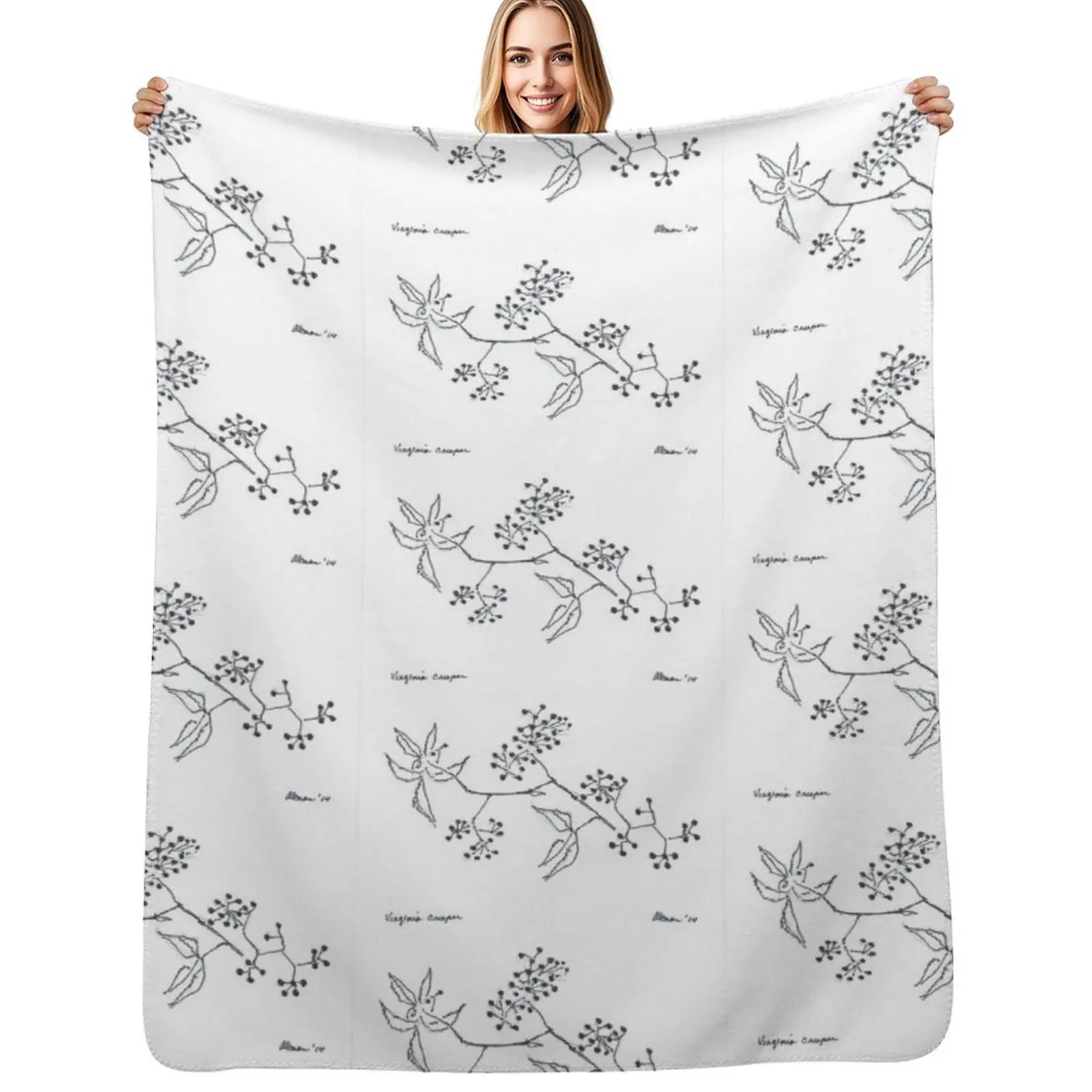 

virginia creeper Throw Blanket Flannel Soft Beds cosplay anime Decoratives Blankets