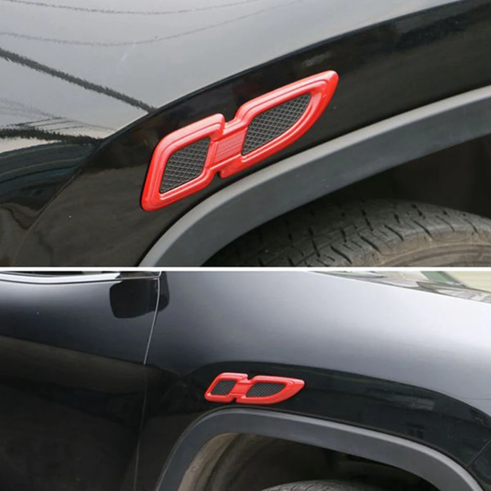 

Car Fender Decoration Protection Stickers Exterior Accessory Red for Jeep Wrangler JK JKU 2007-2018