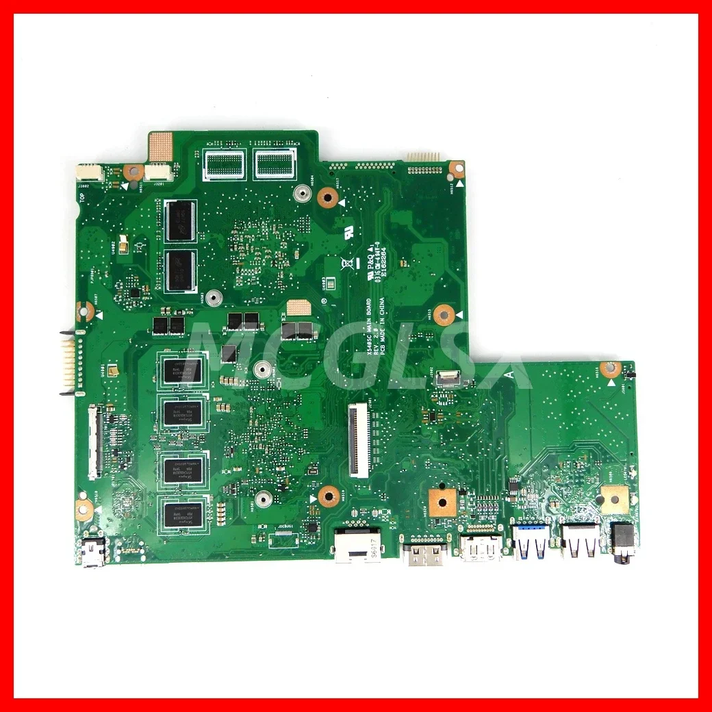 X540SC With GT810M GPU N3050 N3700 CPU 2G 4GB RAM Notebook Mainboard For Asus X540SC X540S X540 Laptop Motherboard