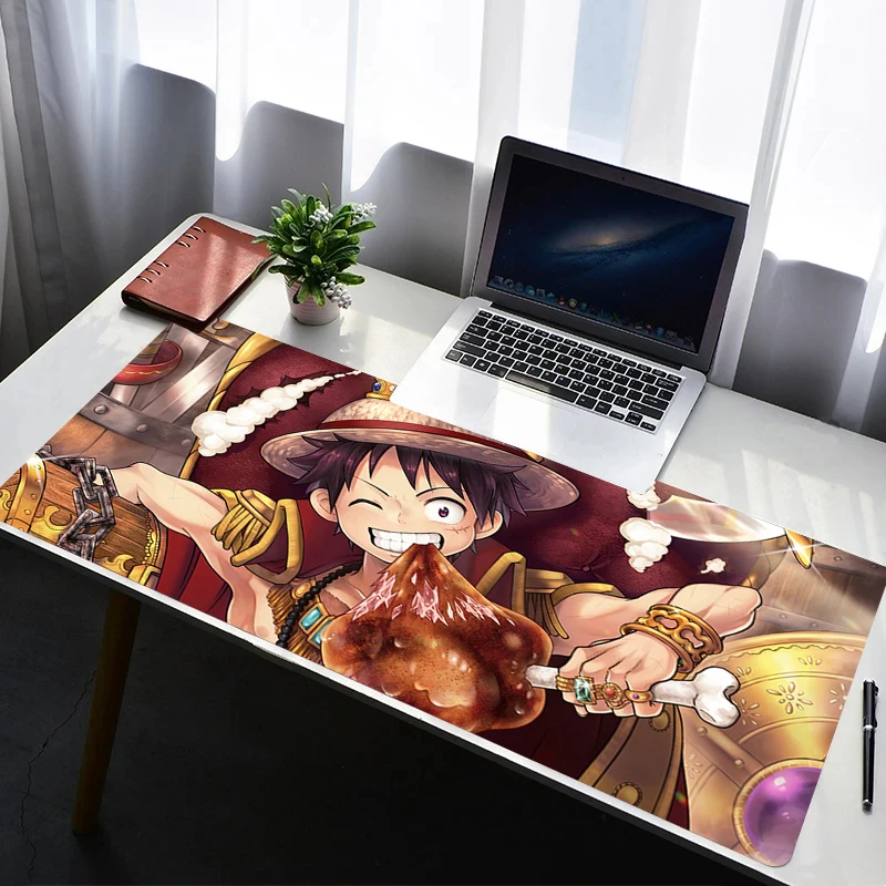 

Mouse Pad PC Non Slip Rubber Mousepad Laptop One Piece Luffy Gamer Cabinet HD Keyboard Pad Office Computer Gaming Desk Mouse Mat