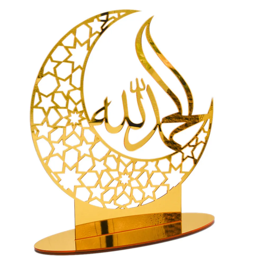 Fine Workmanship Acrylic Eid Ornament Unique Ramadan Themed Festival Decor Small Space Friendly Home Office Decor Exquisite