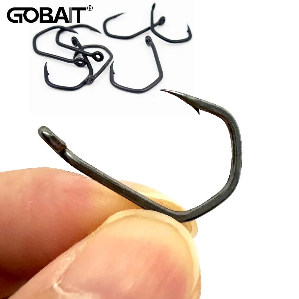 Carp Fish Hook Triangular High Strength Rhombus PTFE Angle Sharp Barbed Talon Gear Soft Lure Claw Hooks Fishing Tackle Fishhook