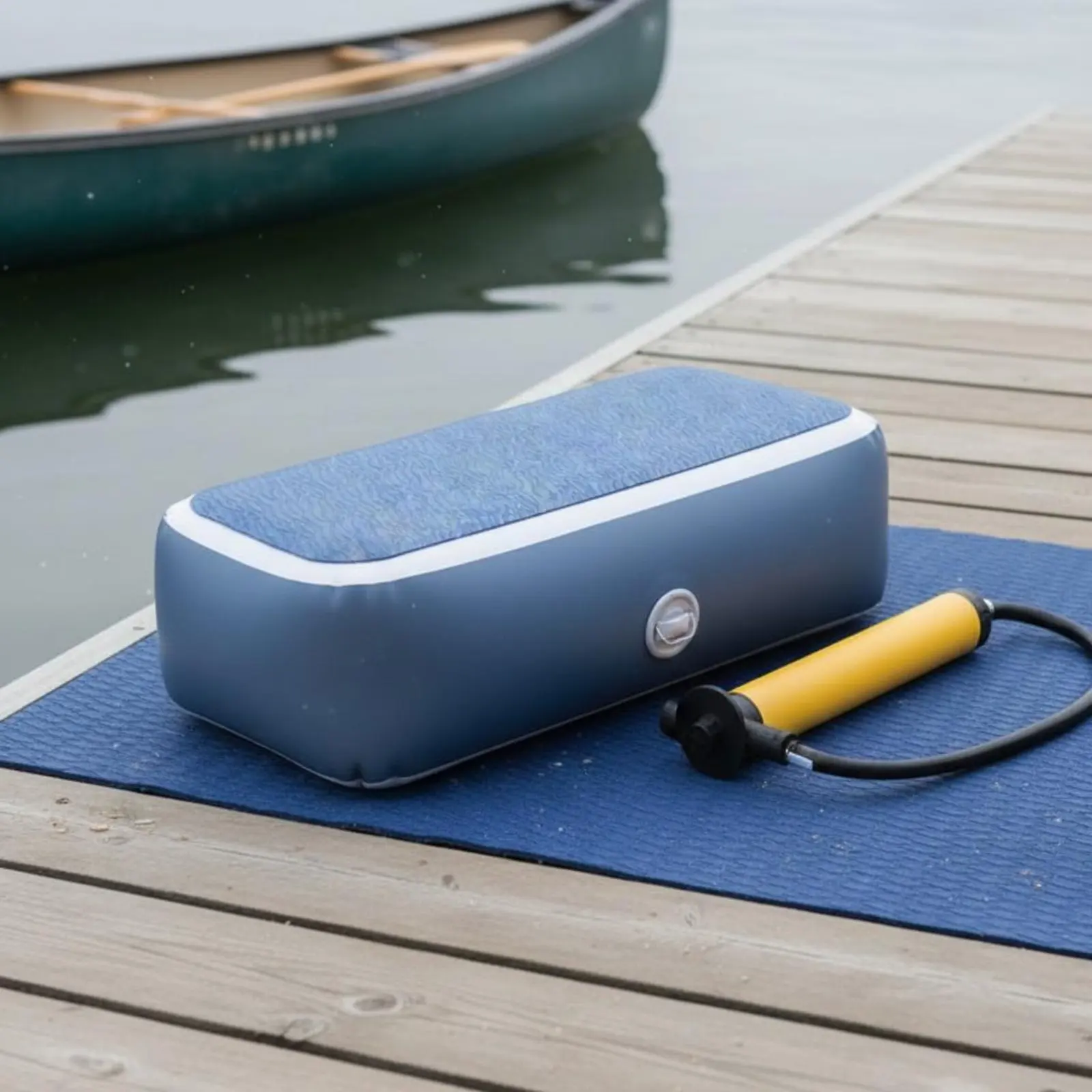 

Rectangular Inflatable Seat Pad Breathable Inflatable Paddle Boat Seat Thick Shock Absorbing