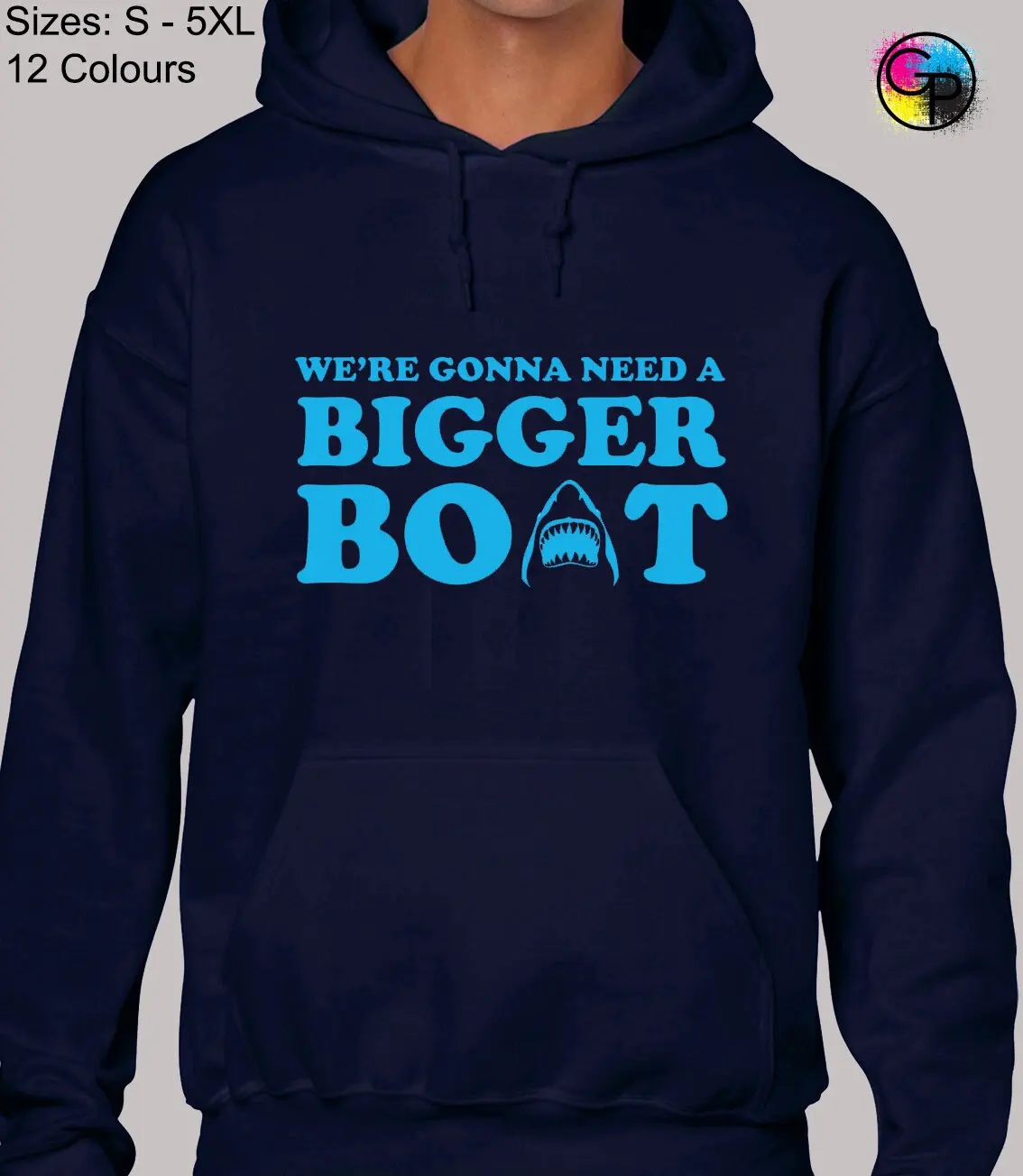 نحتاج إلى سترة بغطاء للرأس أكبر على شكل قارب من فيلم The Cool Retro "Jaws"، The Great White Shark، Amiti Island #6