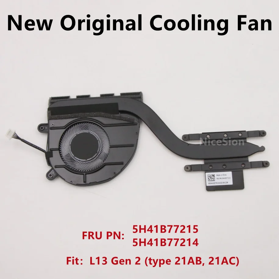 

New Original CPU Cooling Fan Heatsink For Lenovo Thinkpad L13 Gen 2 (type 21AB, 21AC) Laptops FRU PN : 5H41B77214 5H41B77215