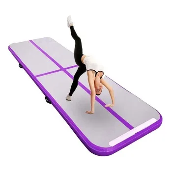 

Hot Sale Gym Equipment Double Wall Fabric Inflatable Air Track Mat 5M Air Tumble Airtrack Floor Tumbling High Jump Trampoline