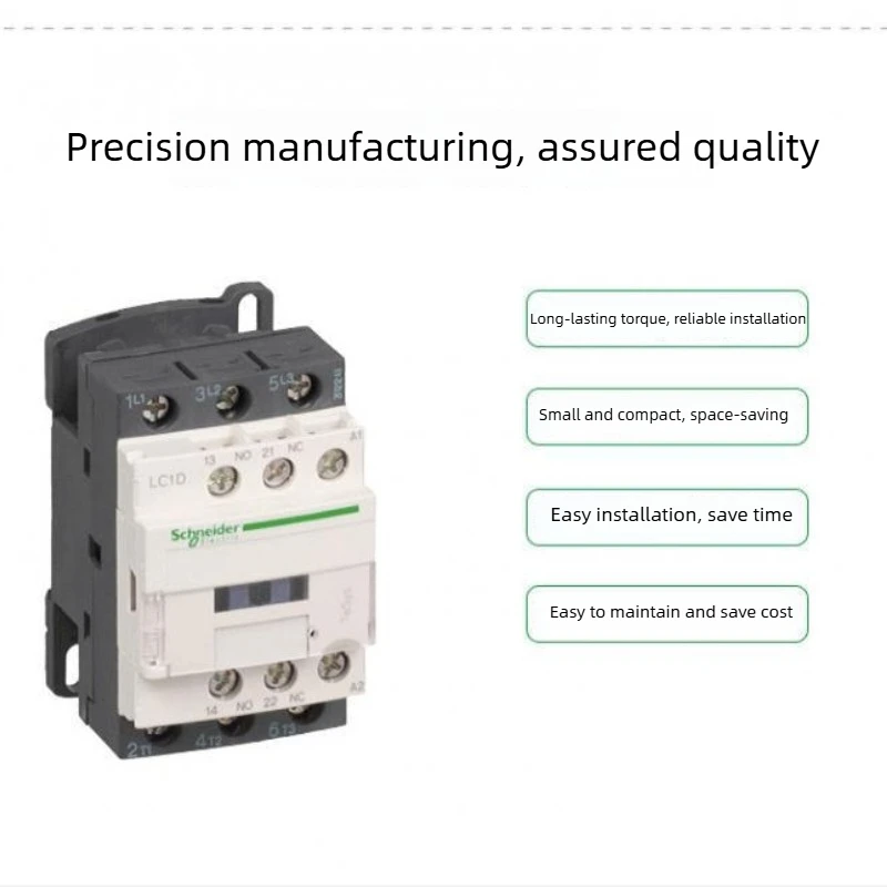 Schneider Contactor 220V AC Three-Pole Contactor 3P 3 Phase 3-Pole 50/60Hz LC1D40 LC1D65 LC1D95 Coil Voltage 24V 110V 220V 380V