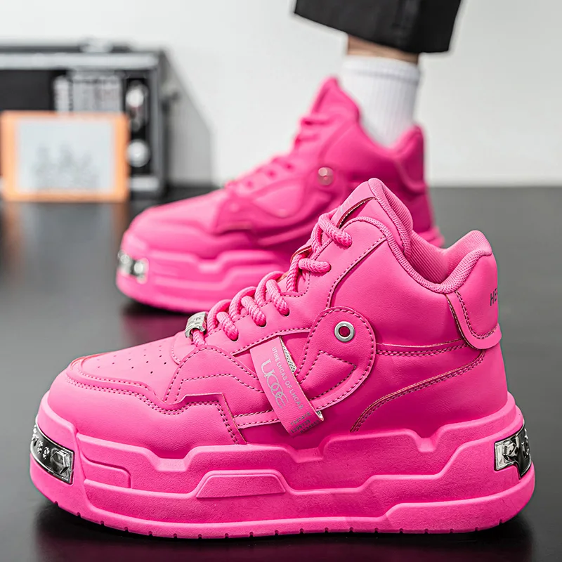 أحذية رياضية وترفيهية، أحذية رجالية، أحذية ماراثون كبيرة الحجم مبطنة بالهواء، مطاط منسوج لجميع المواسم، مقاومة للاهتراء، مضادة #4