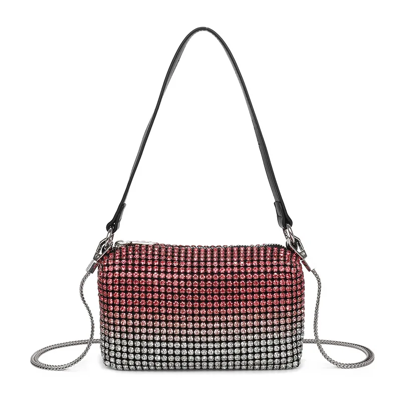 Luxury Water Diamond Messenger Bag One Shoulder Women's High Quality Crossbody Handheld Handbags For Women Casual  Multicolored