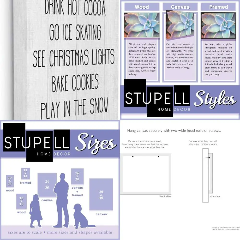 

Winter Wonderland: Rustic Holiday Bucket List Sign for Christmas Goals