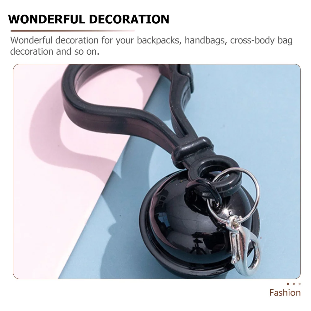 

20Pcs Plastic Bell Pendant Keychains Key Holder Clips Decorative Key Rings Backpack Hanging Ornament for Bags Plastic Keychain
