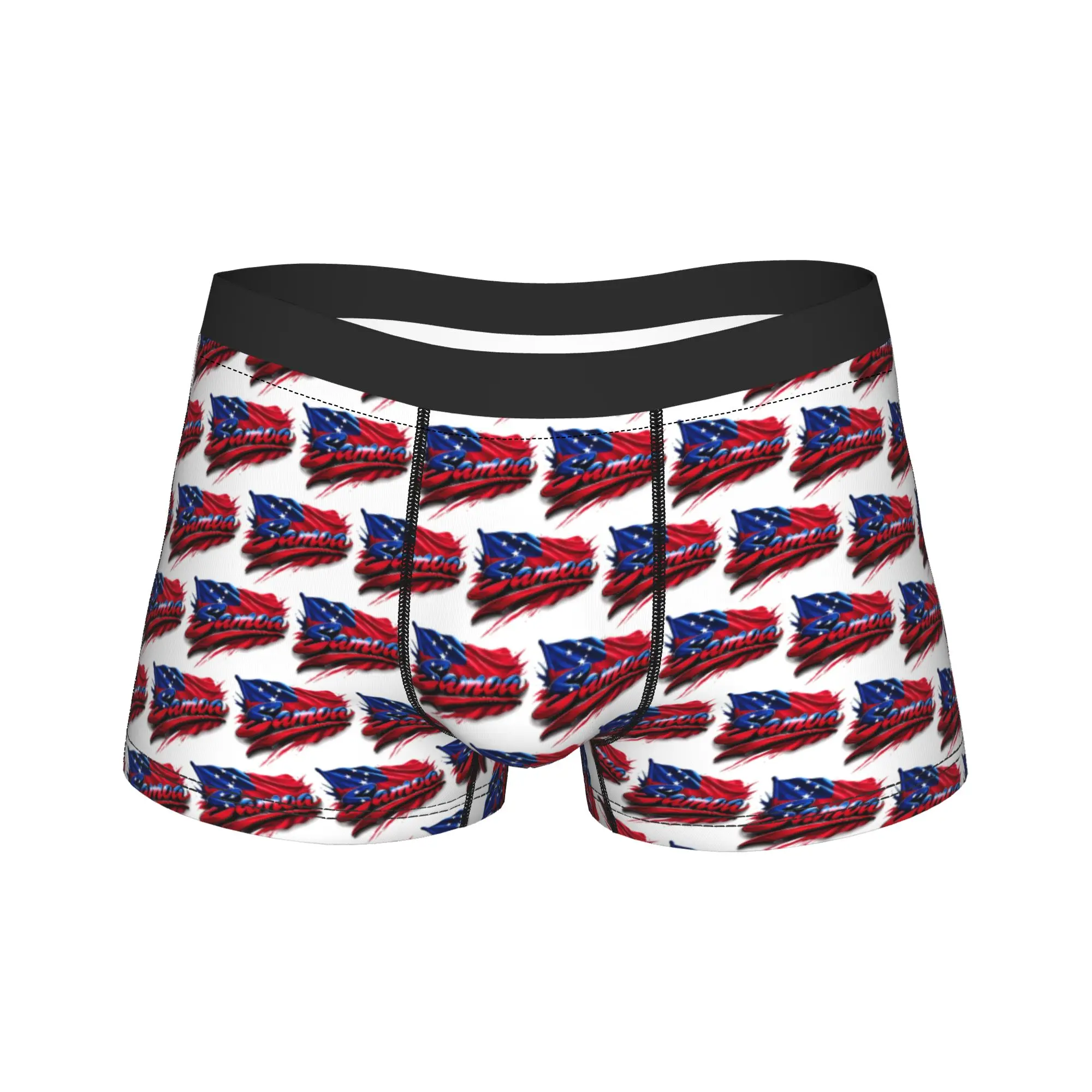 Samoa Flag Design Art Underwear  Custom DIY Trunk High Quality Men Panties Novelty Boxer Brief Birthday Present