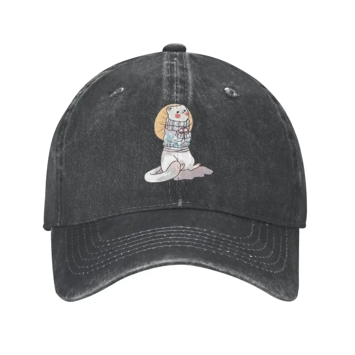 New TGCF Hualian Ferret Cartoon Lgbt Men Women Baseball Caps Distressed Denim Caps Hat Vintage Outdoor Summer Sun Cap