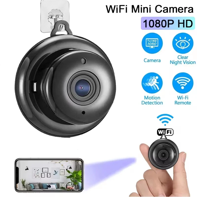 

WiFi Mini Camera 1080P HD Hook Cam Wireless Monitoring Security Protection Monitor Video Surveillance Camcorders Smart Home