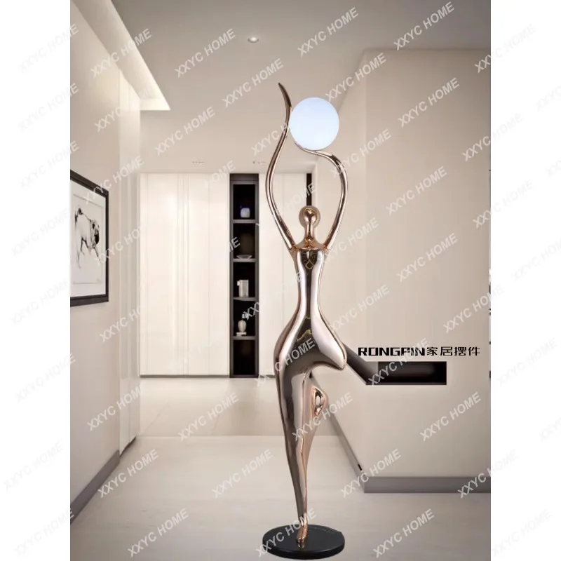 

Human-Shaped Creative Home Living Room Art Floor Lamp Abstract Figure Decoration Sculpture Lamp