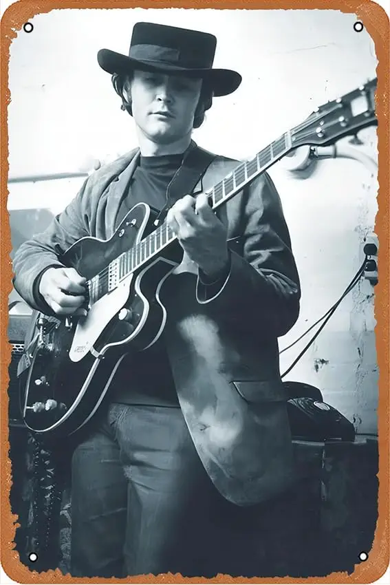 David Crosby The Byrds Ретро жестяной знак Прочный Настенный декор, металлический знак для дома, винтажный декор для спальни, знак 8x12 дюймов