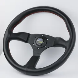 Spoon Sports Car Racing Performance Tuning Sports 14inch Leather Steering Wheel