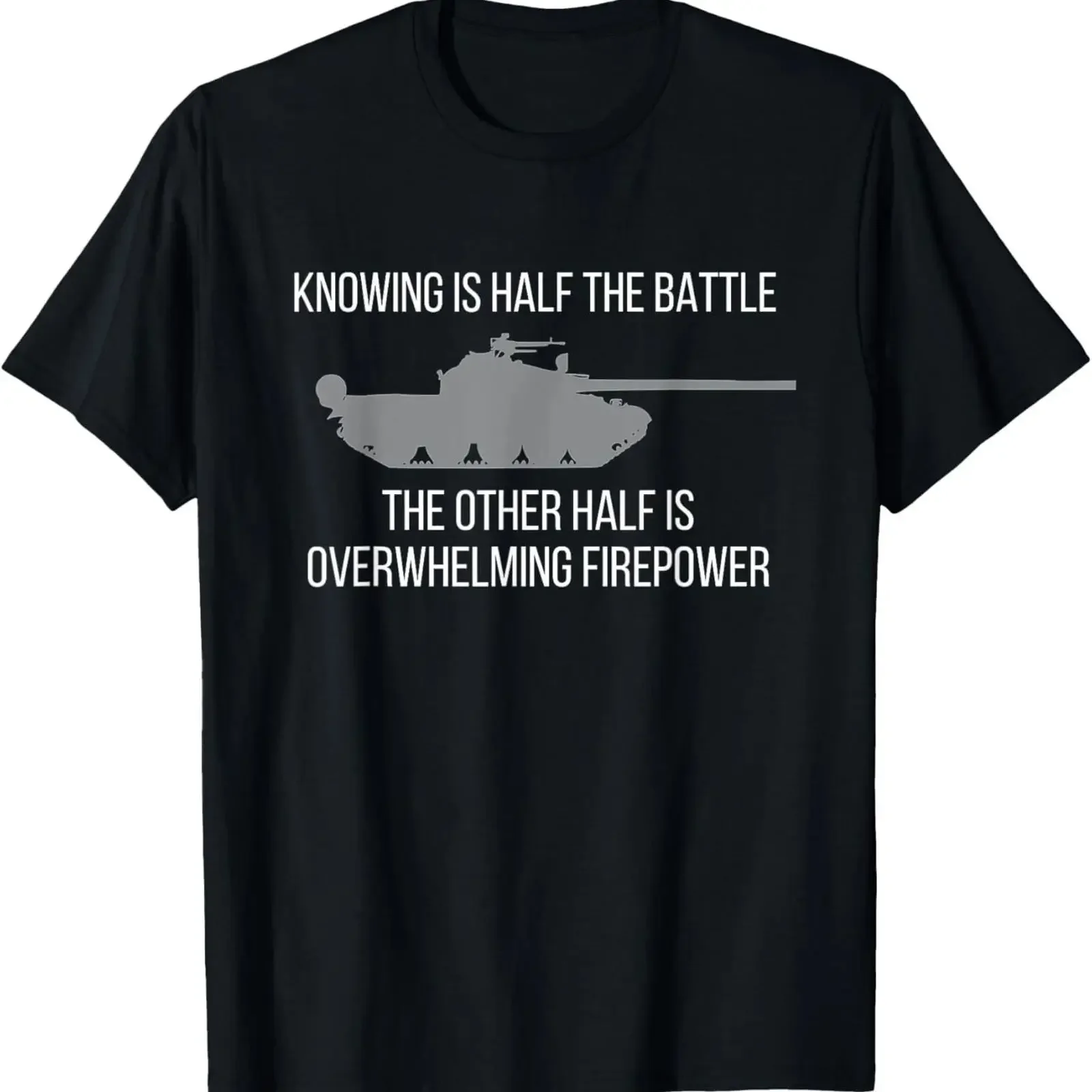 T-shirts unisexes « Knowledge is half the battle » style vintage délavé, mode décontractée, streetwear graphique