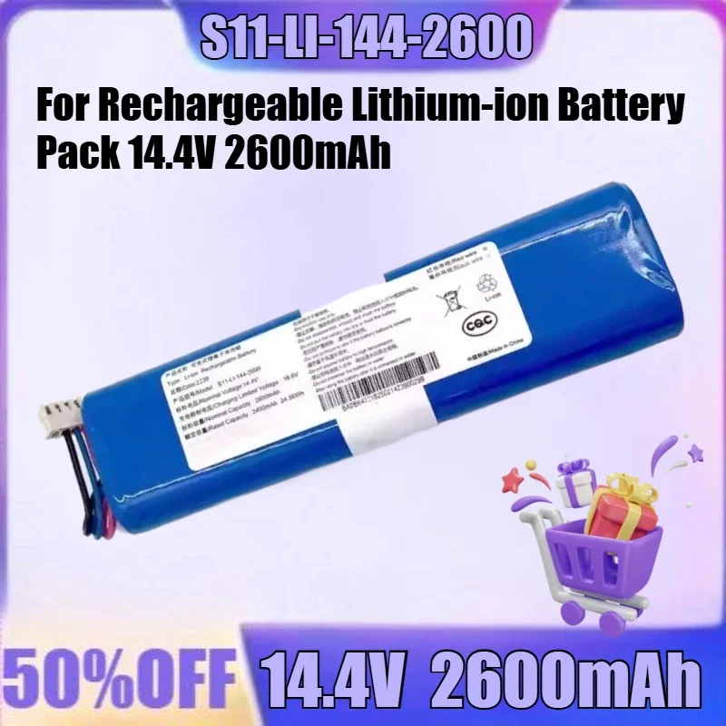SWZY New S11-LI-144-2600 14.4V 2600mAh Rechargeable Lithium-ion Battery Pack 14.4V 2600mAh