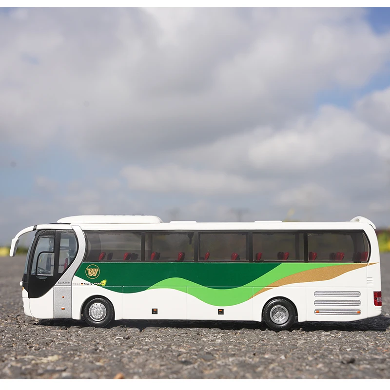 دييكاست سيارة 1/42 مقياس رجل R41 حافلة سيارة نموذج سبيكة رجل R41 حافلة لعب المركبات نموذج المشهد عرض حلية لعب للأولاد