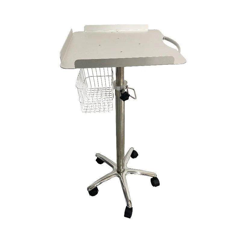 

Mobile trolley with desktop for hospital medical electrocardiogram machine