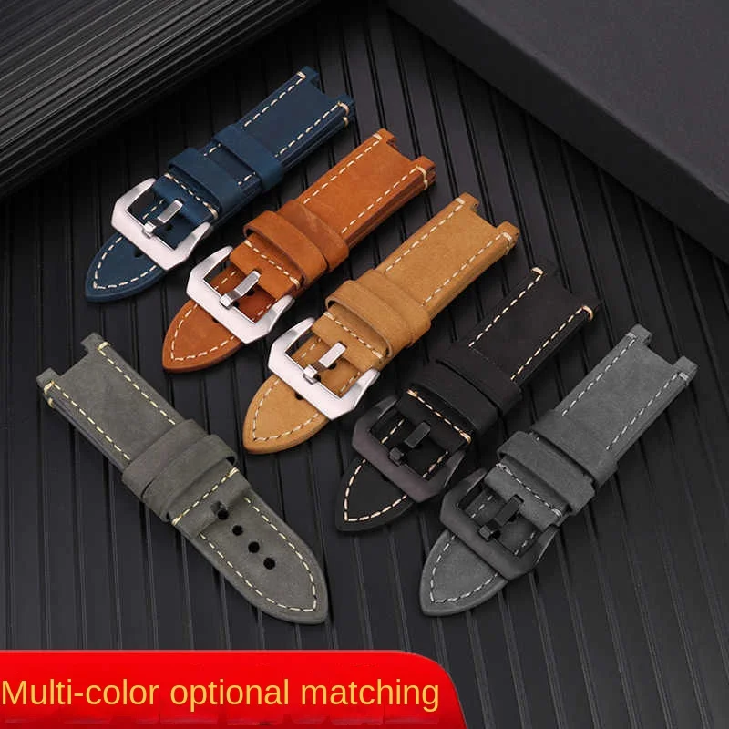 Cowhide Leather Watch band For Casio G-SHOCK GST-W120L/W130L//S120/S100/S110 MTG-B1000 G1000 Strap Men's Bracelet with tools