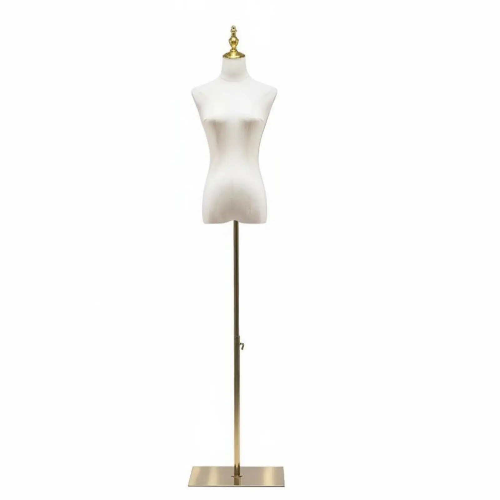 Half Figure Dress Form with Stand Stable Metal Base Female Torso Mannequin Easy Assembly Female Mannequin Torso for Boutique