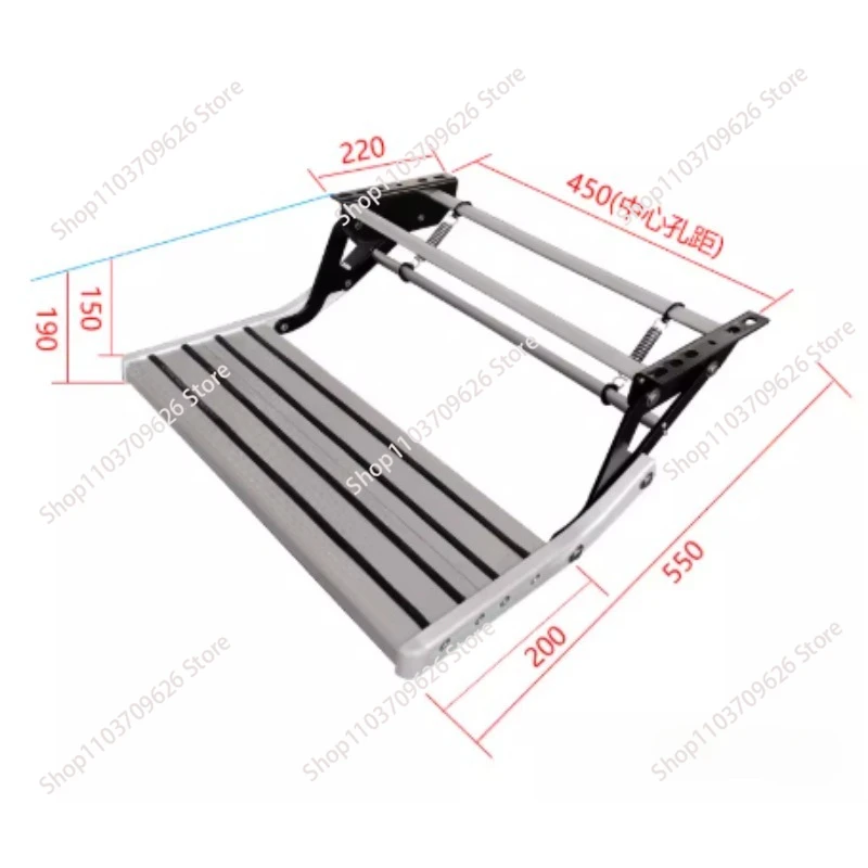 Full New Motorhome Special Electric Step Modification Accessories Bed Driver Moving Pedal Step Folding Aluminum Alloy