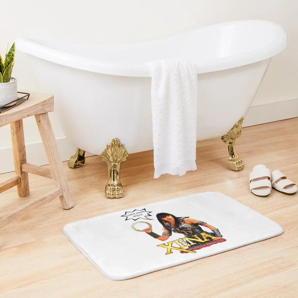 

I HAVE MANY SKILLS 2 Bath Mat Bathroom Utensils Toilet Carpet Mat