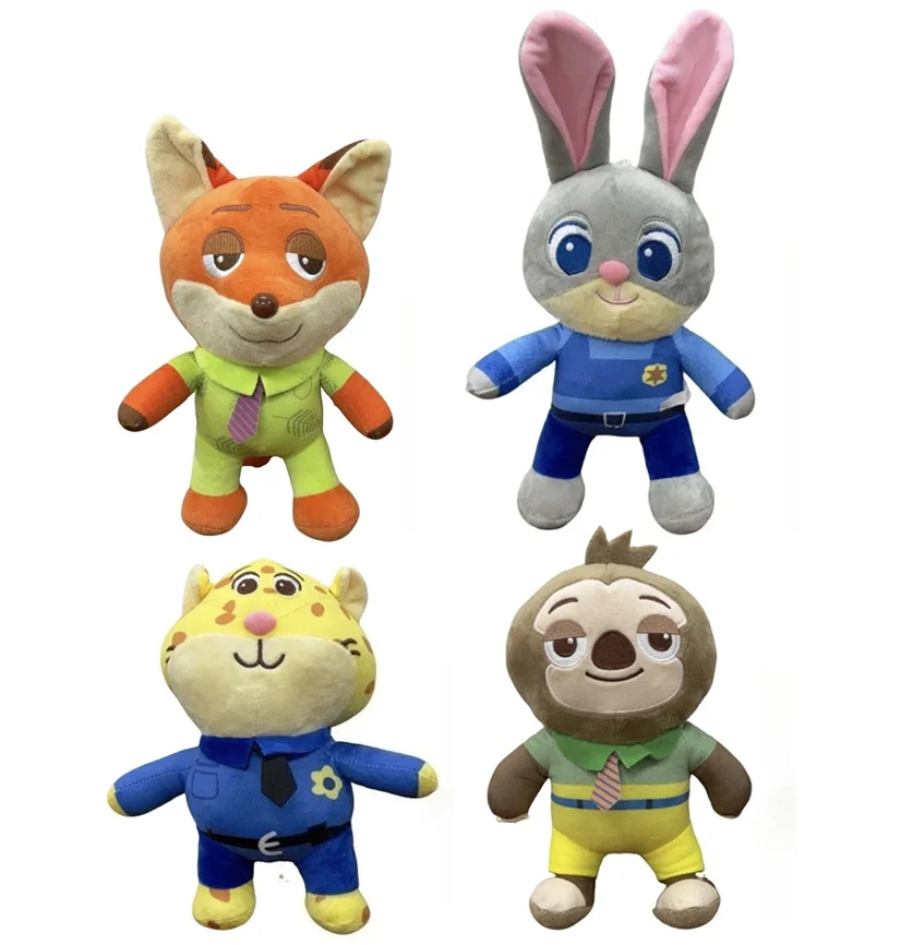 stock 2025 New Movie Zootopia 2 Cartoon Character Plush Toys Cute Rabbit Fox Sloth Leopard Toy Children Birthday festival Gifts
