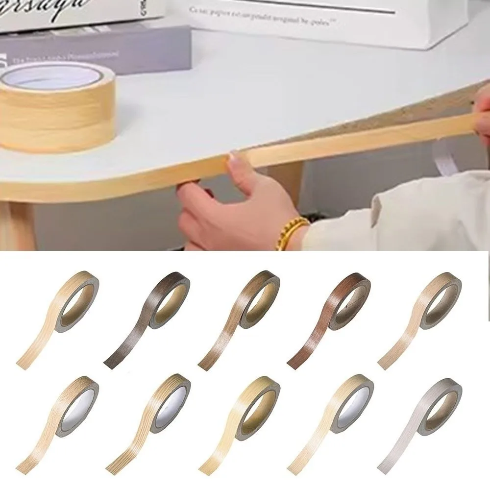 10m*1.5cm Wood Grain Edging Tape Thickened PVC Border Sealing Strips Self Adhesive Refurbished Self-adhesive Edge Band