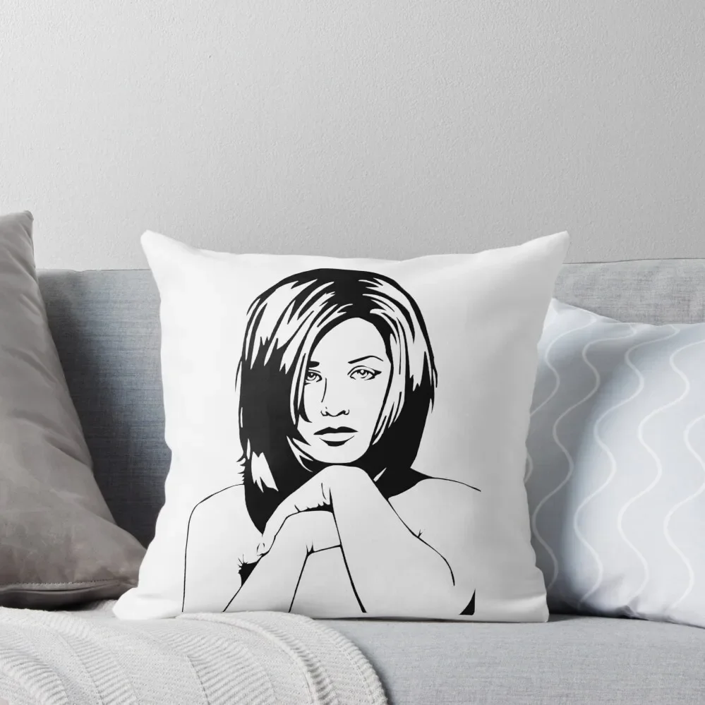 Jennifer Aniston, Rachel Sketch Throw Pillow Pillow Case Pillowcases For Pillows Bed pillowcases pillow