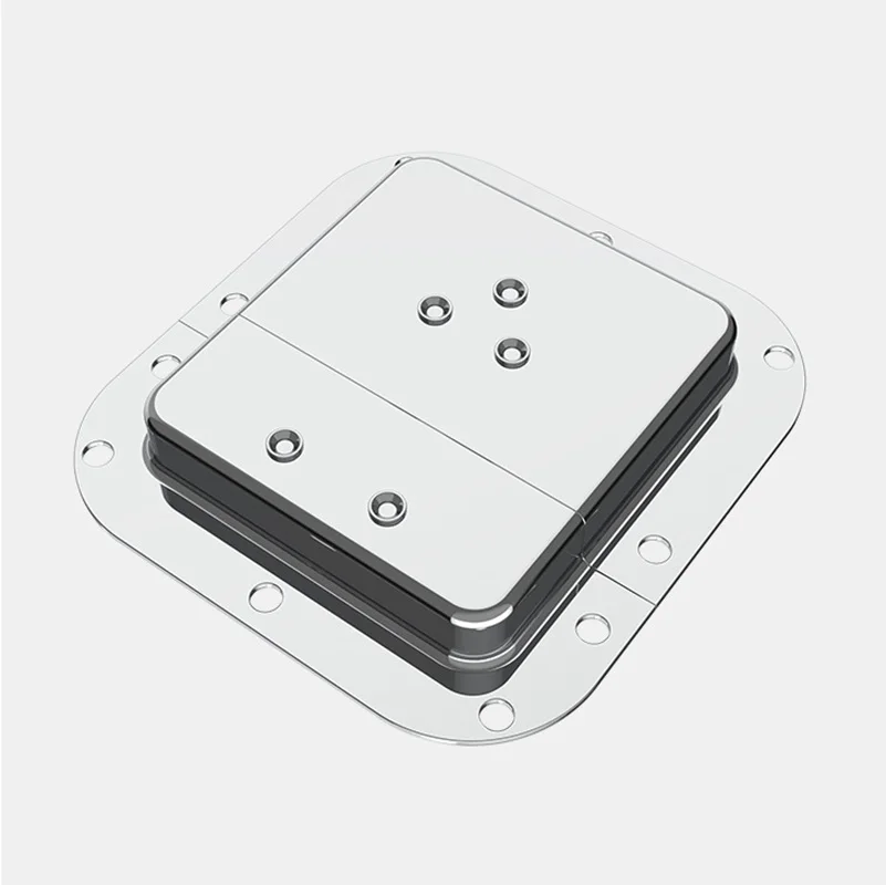 2Pcs Steel Case Butterfly Twist Latch Recessed Spring Loaded For Road Flight Audio Tool Box
