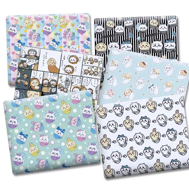 

Cartoon fabric 140x50CM cotton fabric Patchwork Tissue Kid Home Textile Sewing Doll Dress Curtain Polyester cotton Fabric