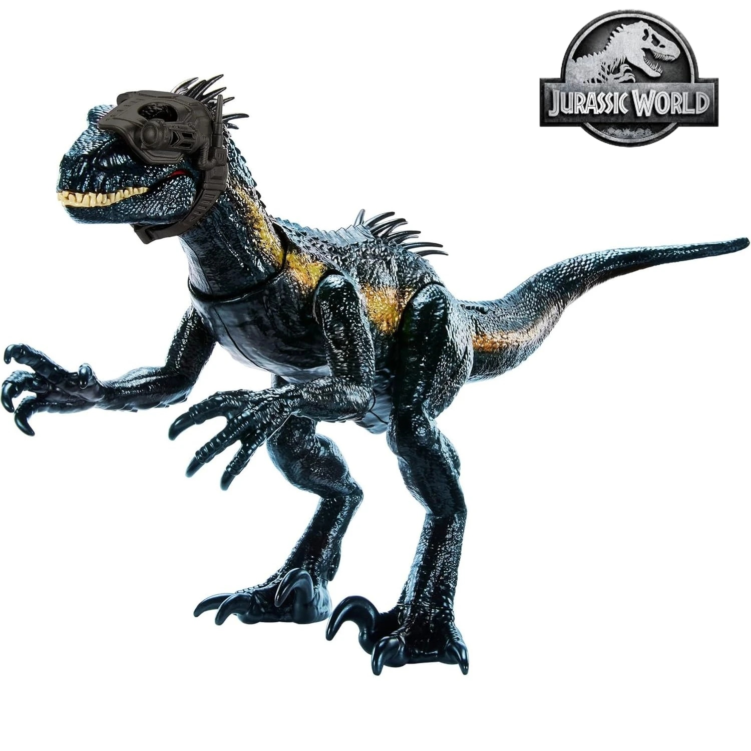 Orignal Mattel Jurassic Lights Sound World Track 'n Attack  Indoraptor Toy  Dinosaur Action Figure Toys for Boys Gifts  HKY11