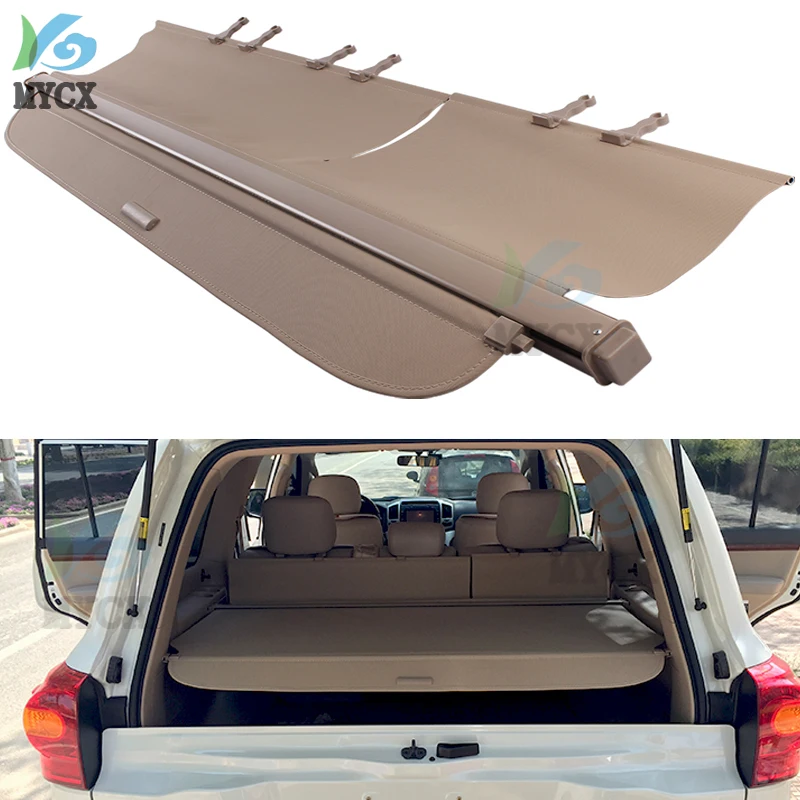 Rear Cargo Cover For Toyota Land Cruiser LC200 200 2008-2021 privacy Trunk Screen Security Shield shade Auto Accessories