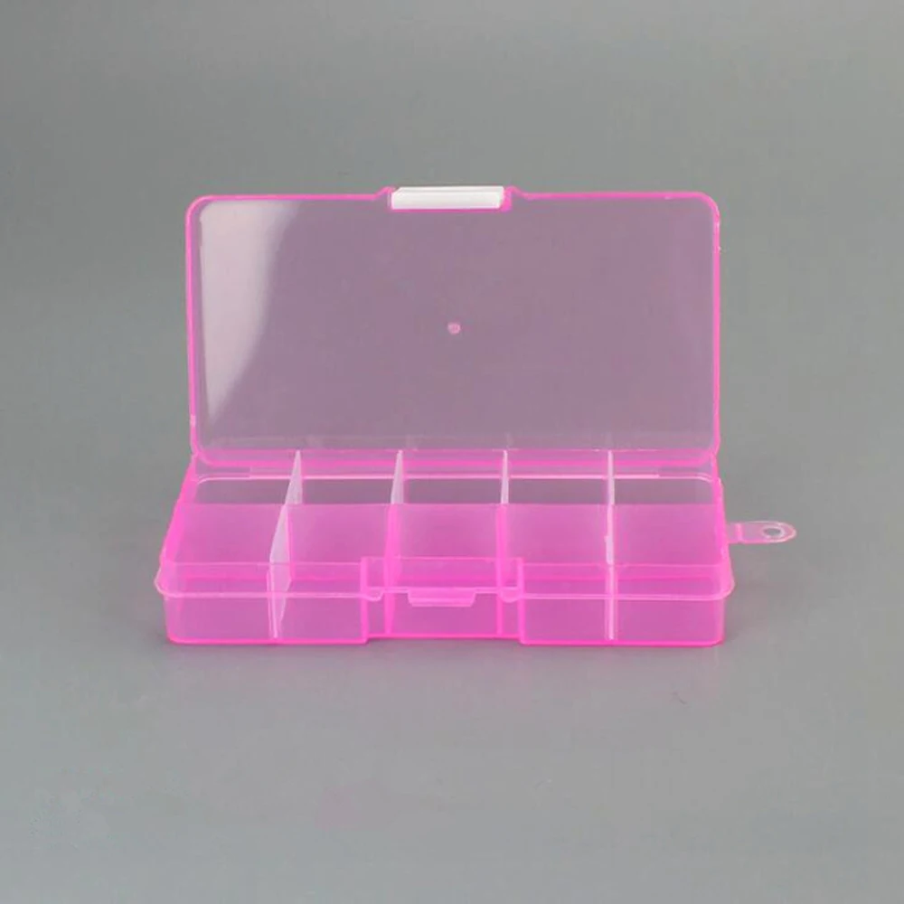 Box Bait Connector Detachable Transparent Storage Case Plastic Fishing Box 10 Compartments Fishing Tackle Box Storage Box