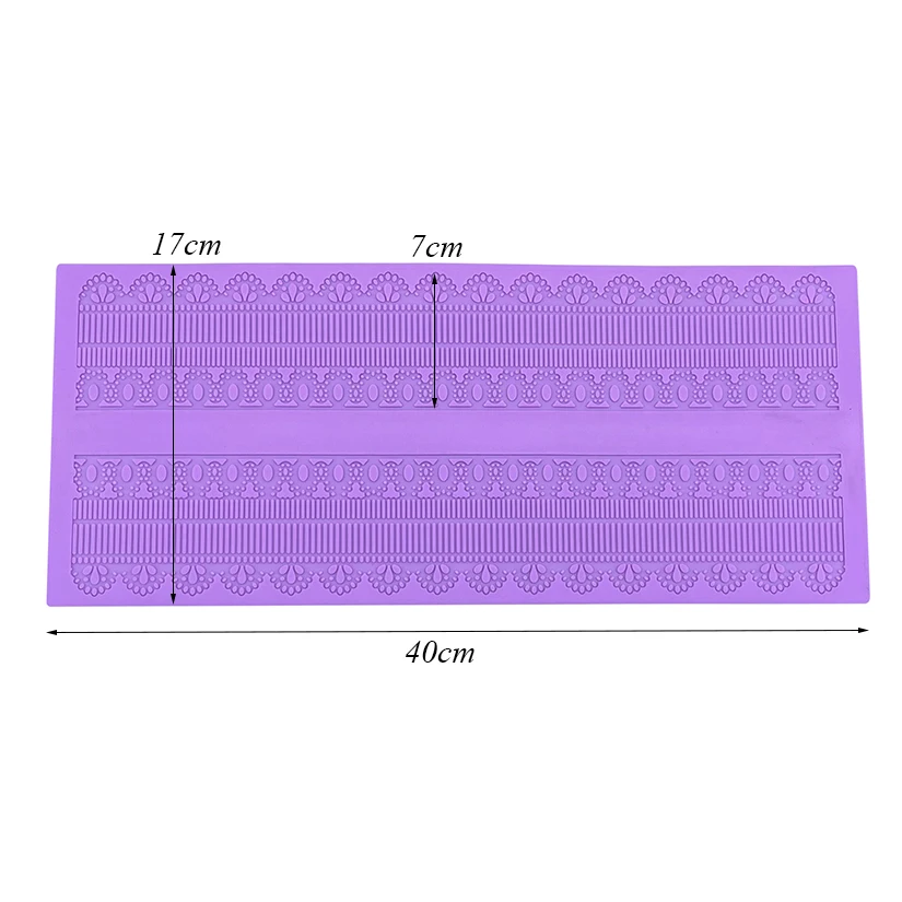 Silicone Mat To Create Sugar Lace Fondant Cake Decorating Tools Baking Mat Embossing Gum Paste Mold CT-404