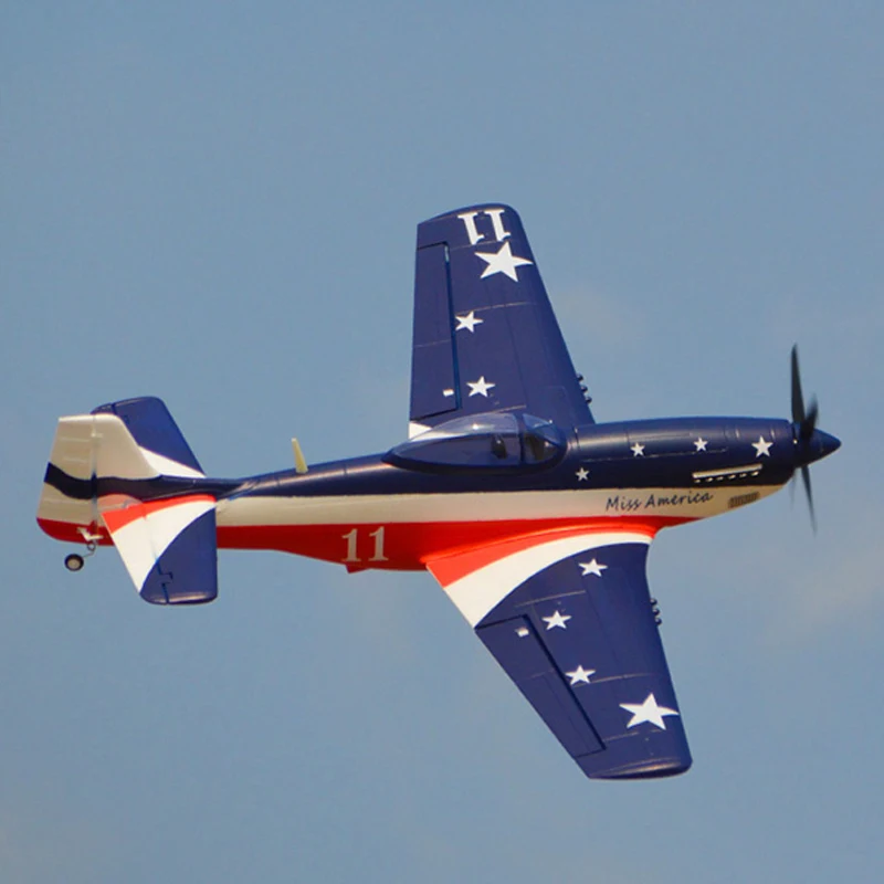 HOOKLL P51 MISS AMERICA sports machine EPO material assembled fighter Remote control aircraft model KIT PNP version