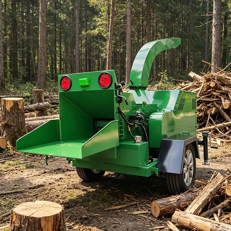 High Performance Diesel Wood Crusher Shredder Tree Branch Sawdust Making Machine