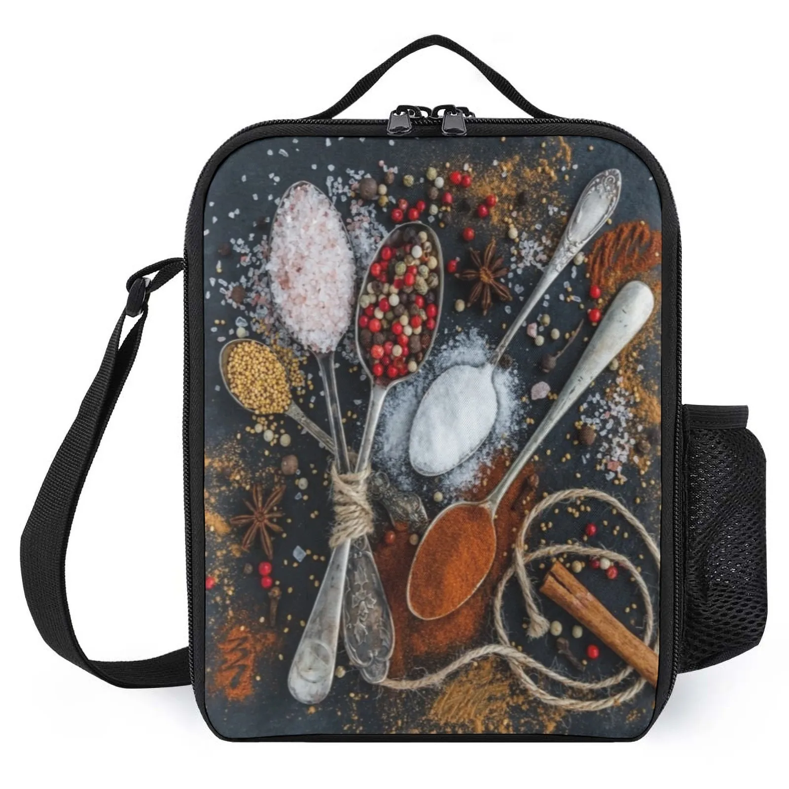 

aroma bazaar Bolsa Printed Lunch Bag With Shoulder Strap Kid'S Lunch Box Insulation Lunch Box Bag