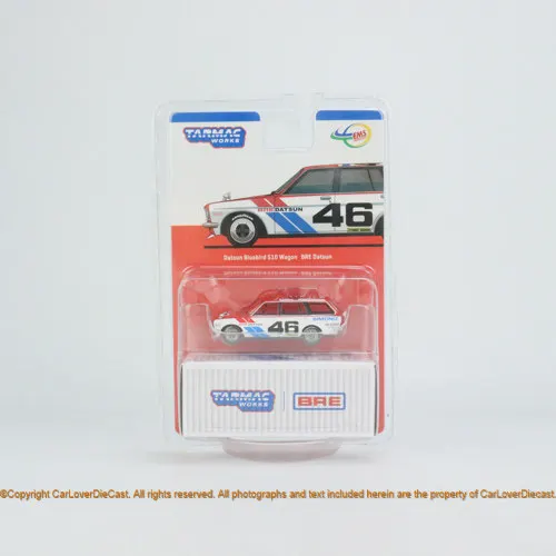 Diecast Tarmac Works 1:64 Scale 510 Wagon #46 Alloy Car Model