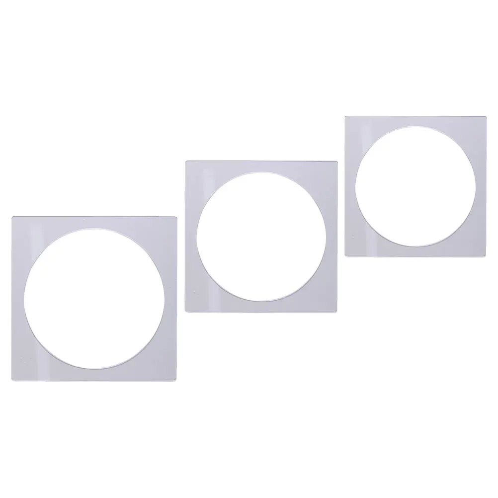 

3pcs Cake Tool Set 6 7 8 Inch Acrylic Cake Decorate Supply Layer Mold Cream Scraping Plate Baking Pan Kit Square Board