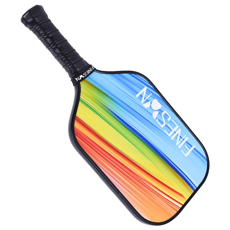 Finesun Pickleball Paddle 3D Contrasting Color Design for Amateur Beginner Practice USAPA Approved Glass Fibre Pickleball Racket