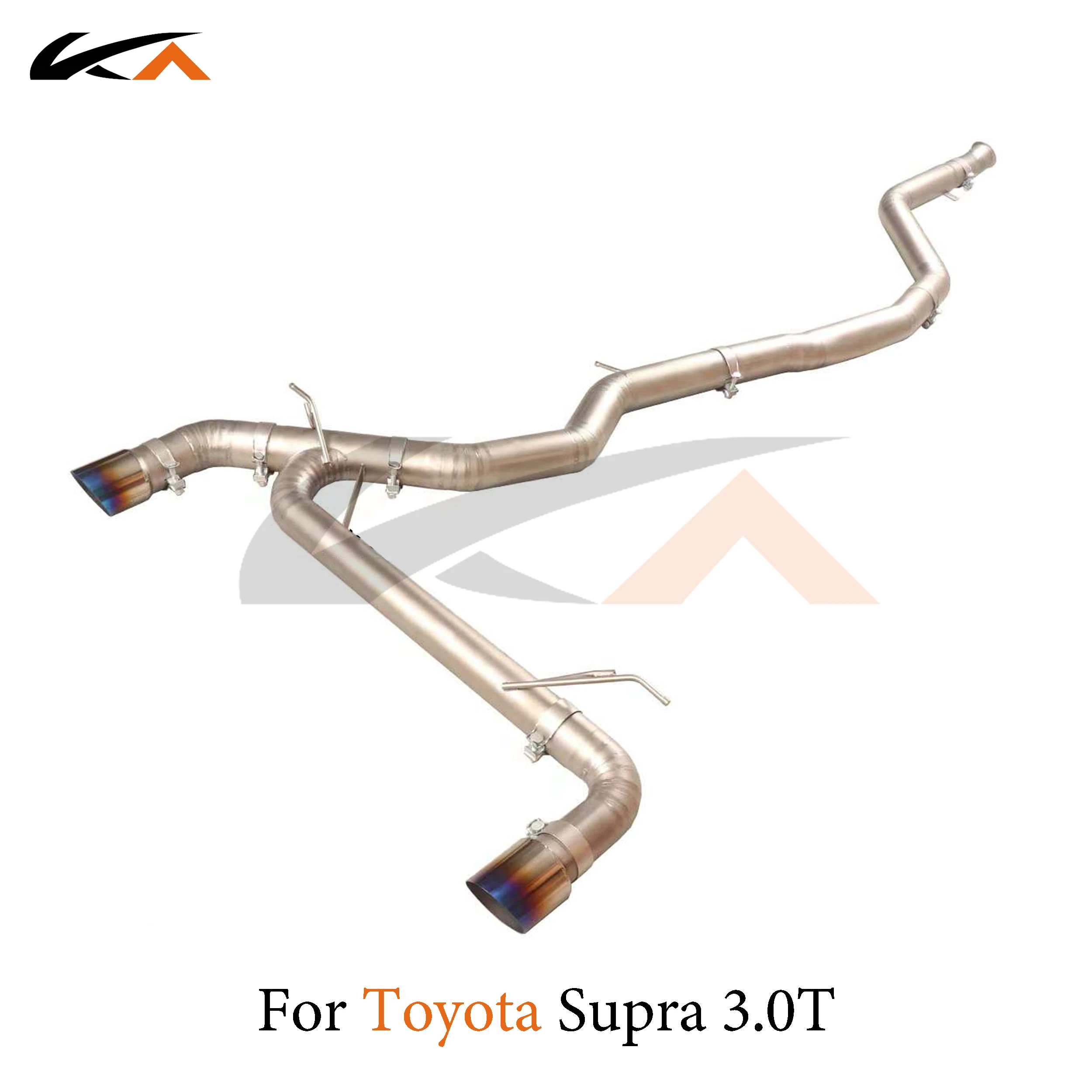 KA Tuning exhaust system titanium alloy catback for Toyota supra 3.0t performance auto parts with 3.5inch straight pipe