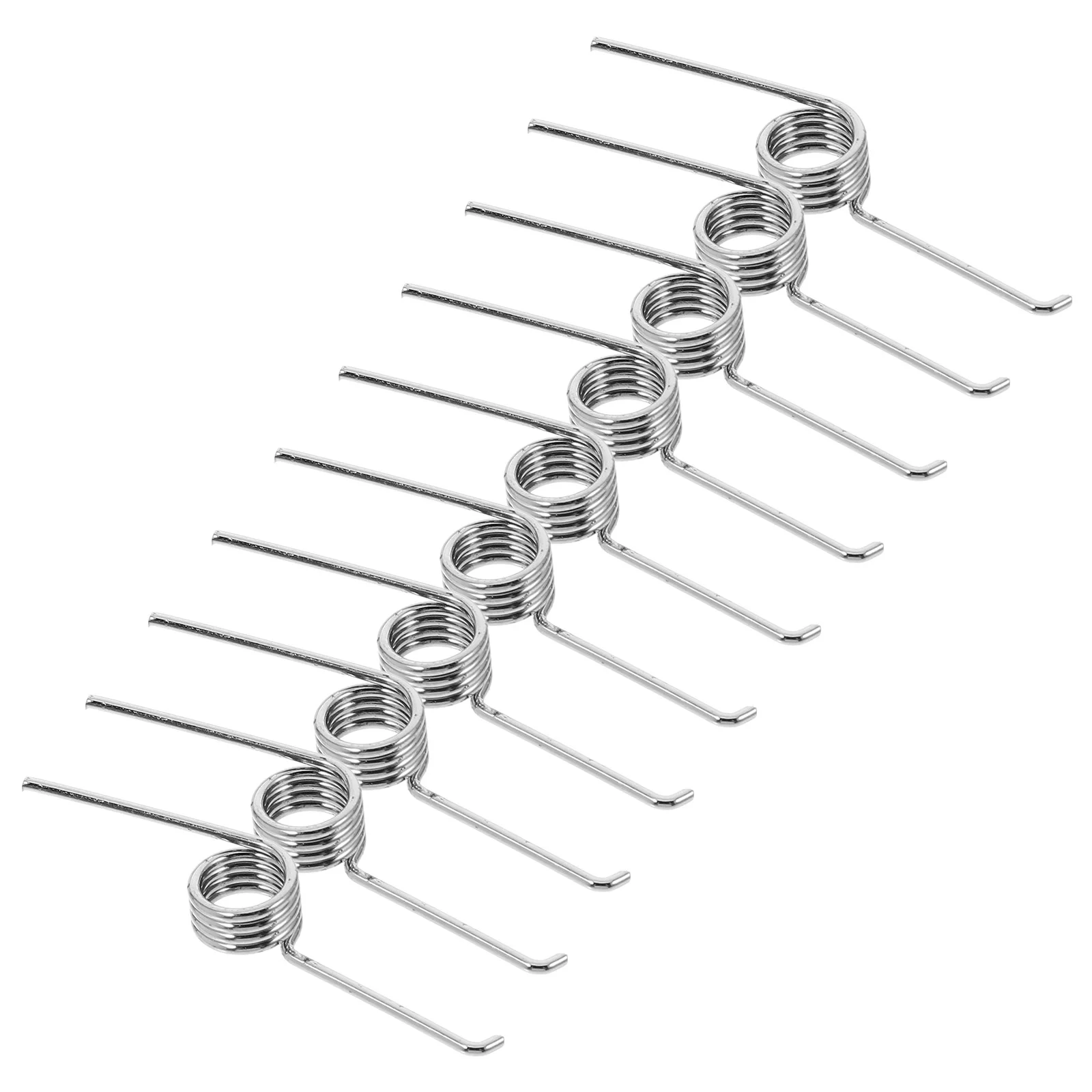 

10 Pcs Garage Door Trash Can Spring The Switch Stainless Steel Metal Torsional Parts